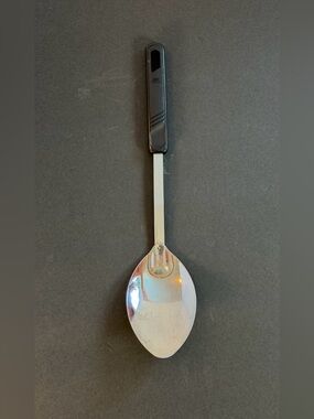 Good Cook Stainless Steel Basting Spoon With Black Handle 12”